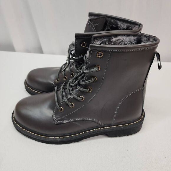 EQUICK Size 11 Women's Combat Boots Lace up Ankle Waterproof Booties anti-slip F - Picture 5 of 10